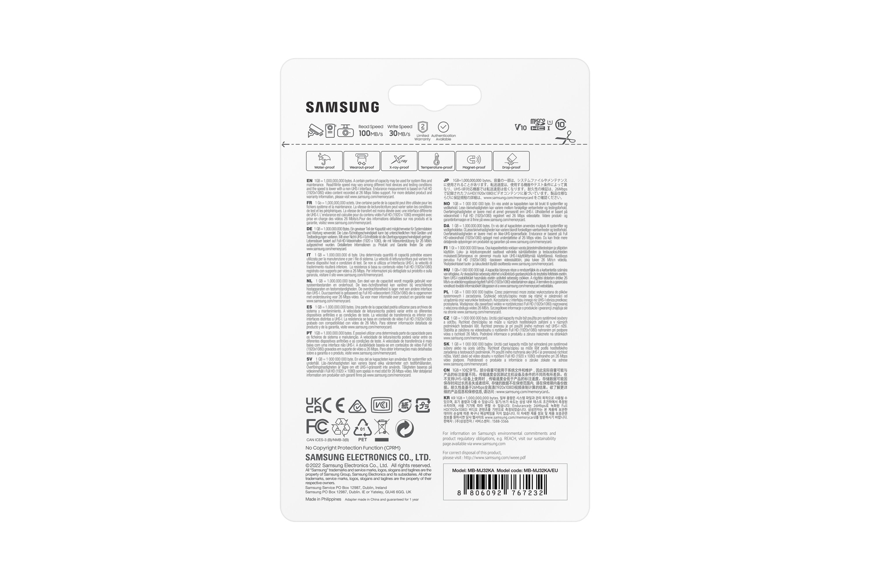 EAN 8806092767232 - Samsung MB-MJ32K 32 GB MicroSDXC UHS-I Clase 10 imagen 9