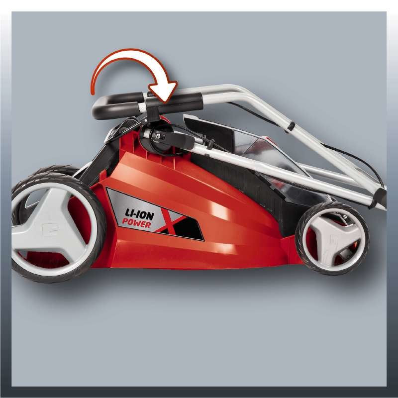 EAN 4006825610338 - Einhell GE-CM 43 Li M Kit Cortacésped manual Batería Negro, Gris, Rojo imagen 5