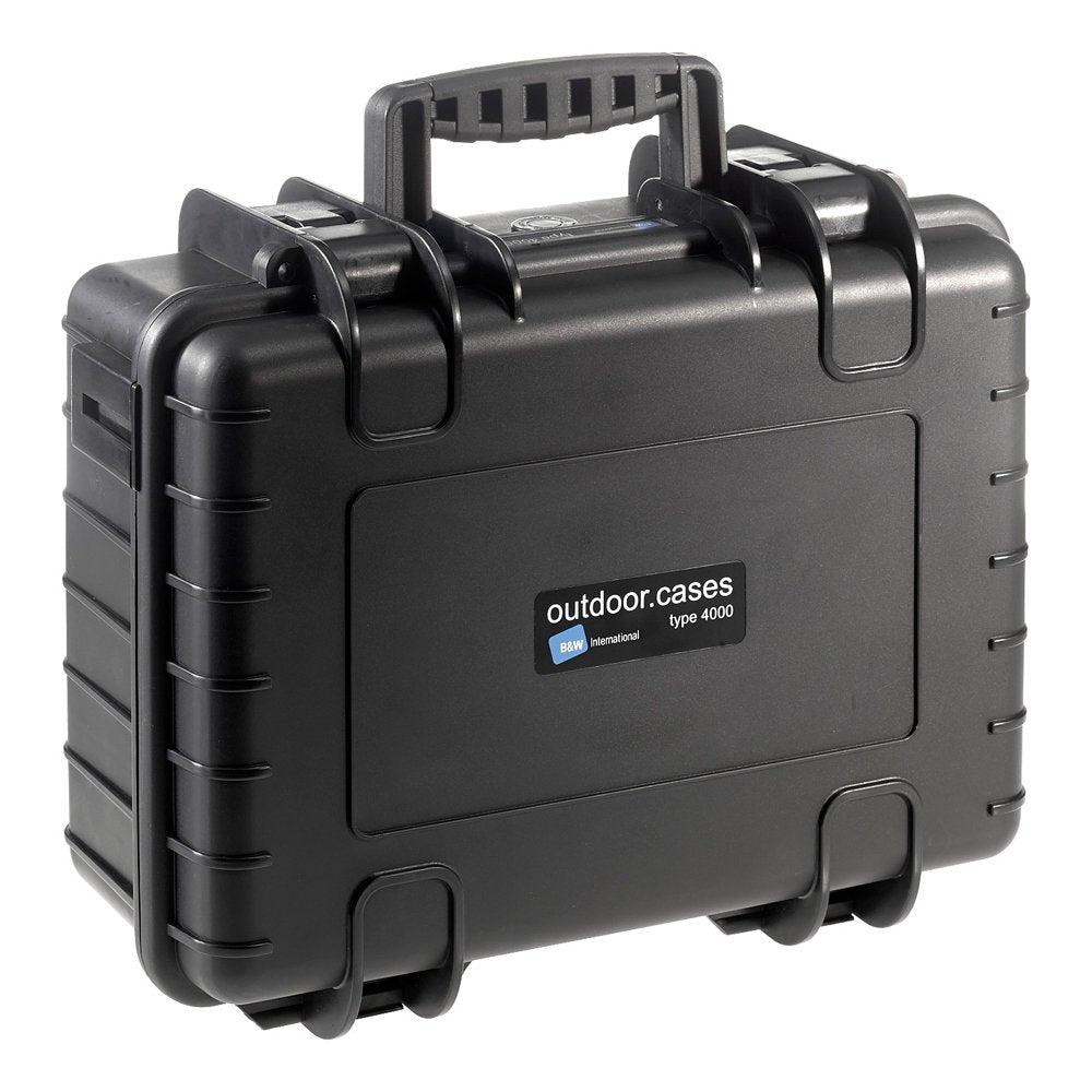 B&W Outdoor Case Type 4000 Negra Con Inserto De Espuma Precortado