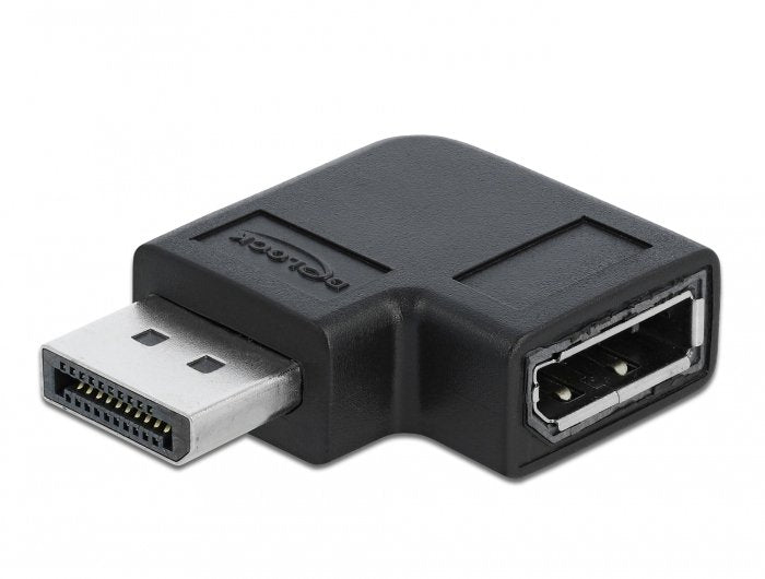 Delock Displayport 1.4 Adaptador Macho A Hembra 90° Links Angular 8k 60 Hz