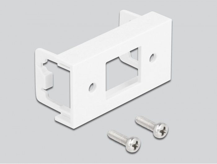 Delock Netzwerk Verlängerungscable Für Easy 45 Modul S Ftp Rj45 Stecker Zu Rj45 Buchse Cat.6a 2 M Schwarz Weiss