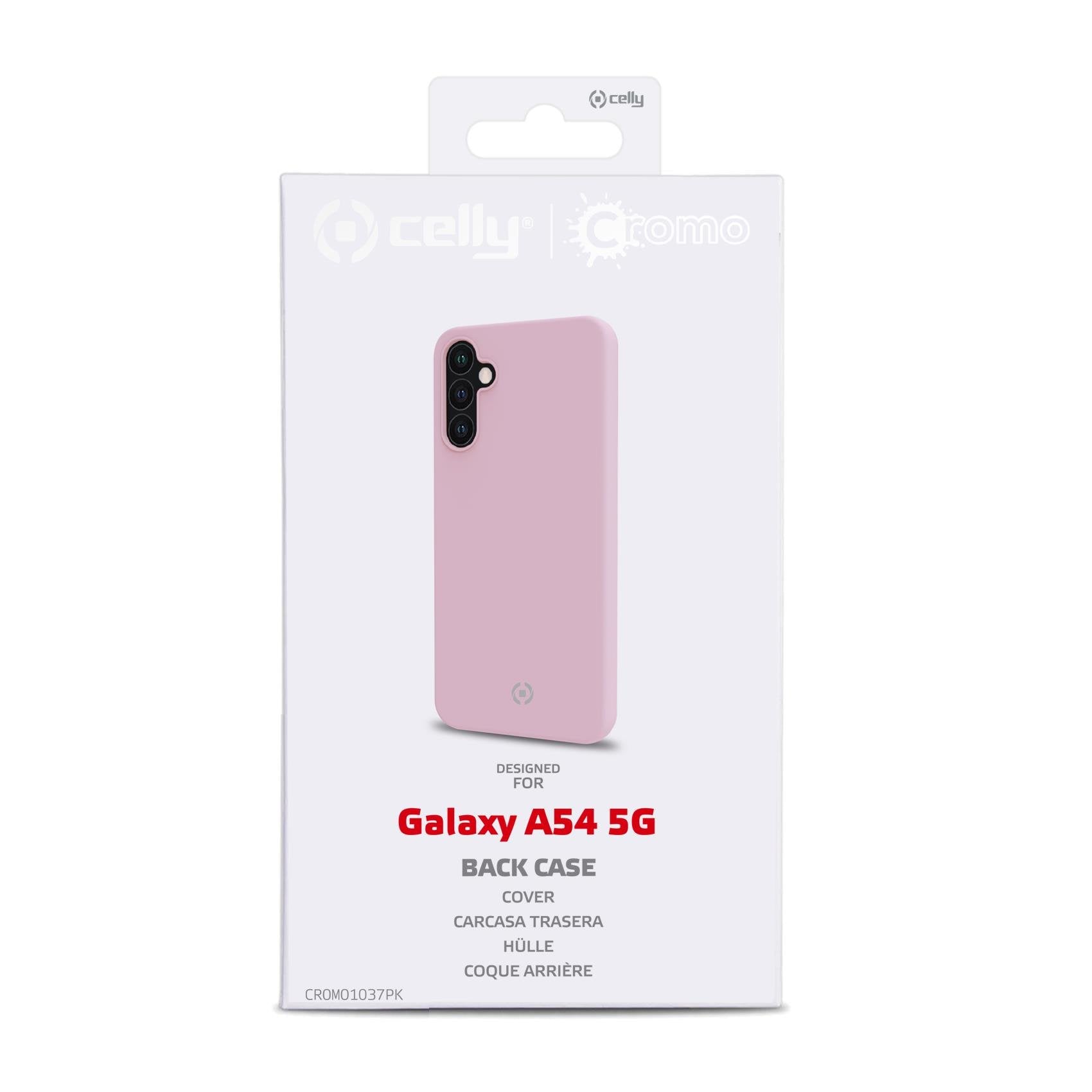 Celly Cromo1037pk Funda Para Samsung Galaxy A54 5g (6.4") Rosa