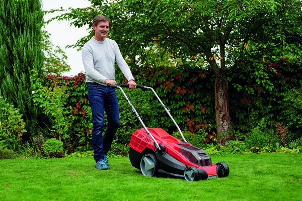 EAN 4006825648720 - Einhell GE-CM 36/43 Li M-Solo Cortacésped manual Batería Negro, Rojo imagen 10