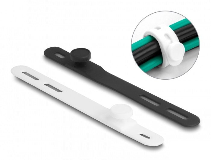 Softbinder Flexibel Wiederverwendbar Set 10 Stück Schwarz Weiss