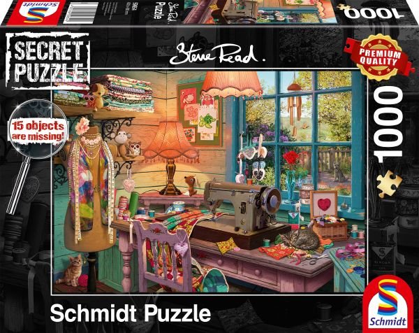 Puzzle Schmidt Spiele Steve Read: Secret - Im Nähzimmer 59654