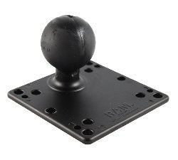 Ram 100x100mm Vesa Plate With Ba / The Ram-D-246u Consists Of A 2.25 Rubber Ball Connected To A 4.75 Square Plate.