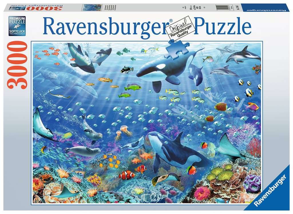 Ravensburger Puzzle Colorida Diversión Bajo El Agua (3000 Piezas)