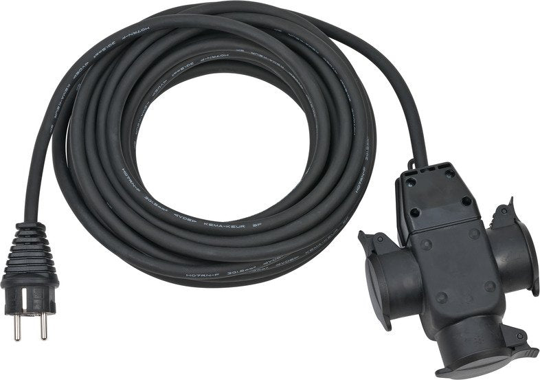 Brennenstuhl 1167810301 Base Múltiple 10 M 3 Salidas Ac Exterior Negro