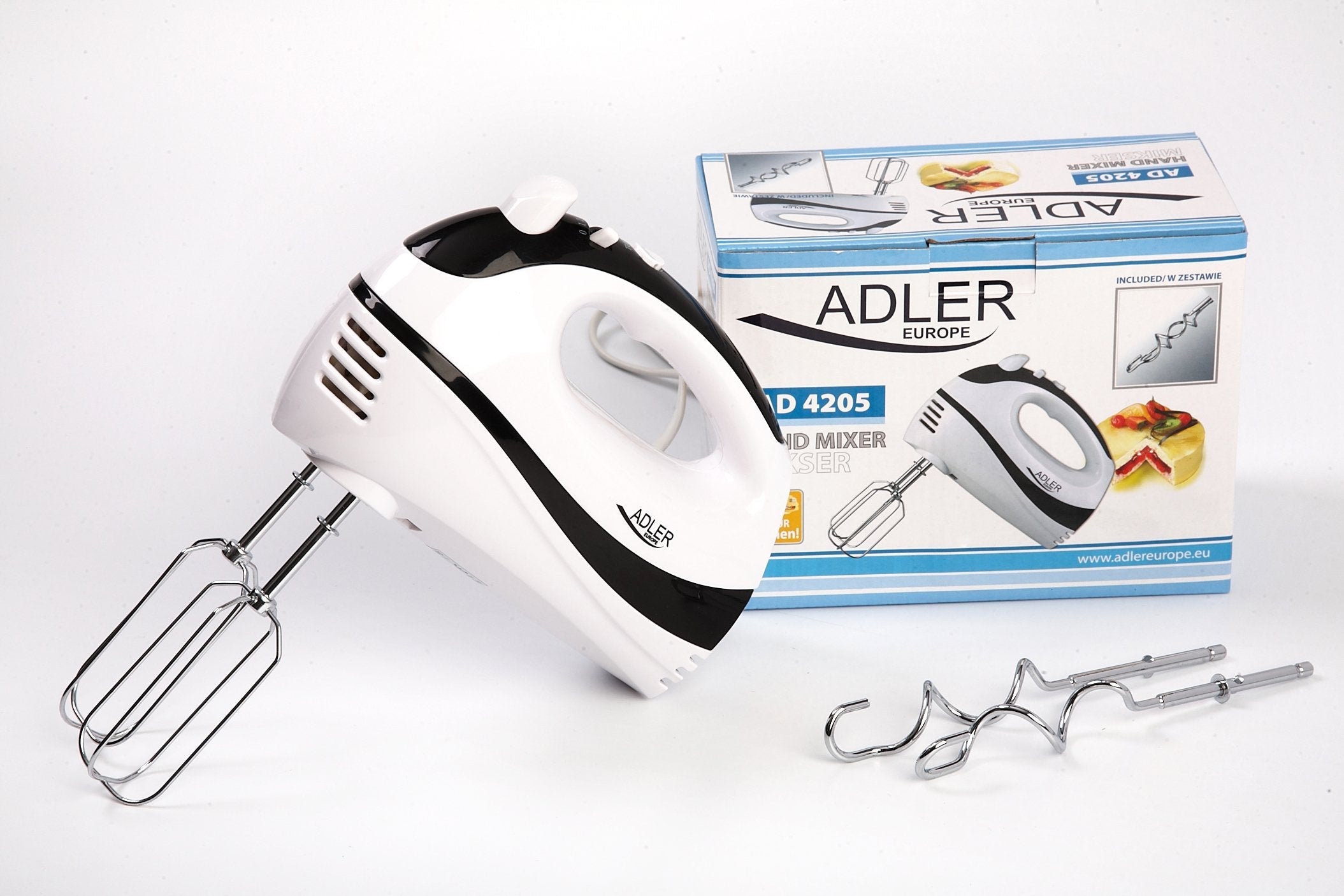 EAN 5908256831537 - Adler AD 4205 Batidora de mano 300 W Negro, Blanco imagen 3