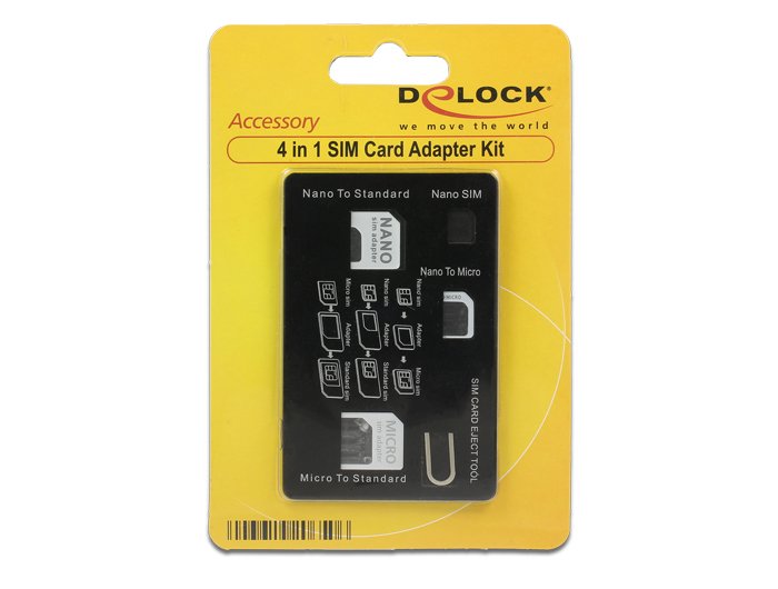 Delock 20650 Kit Adaptador Para Tarjetas Sim 4 En 1