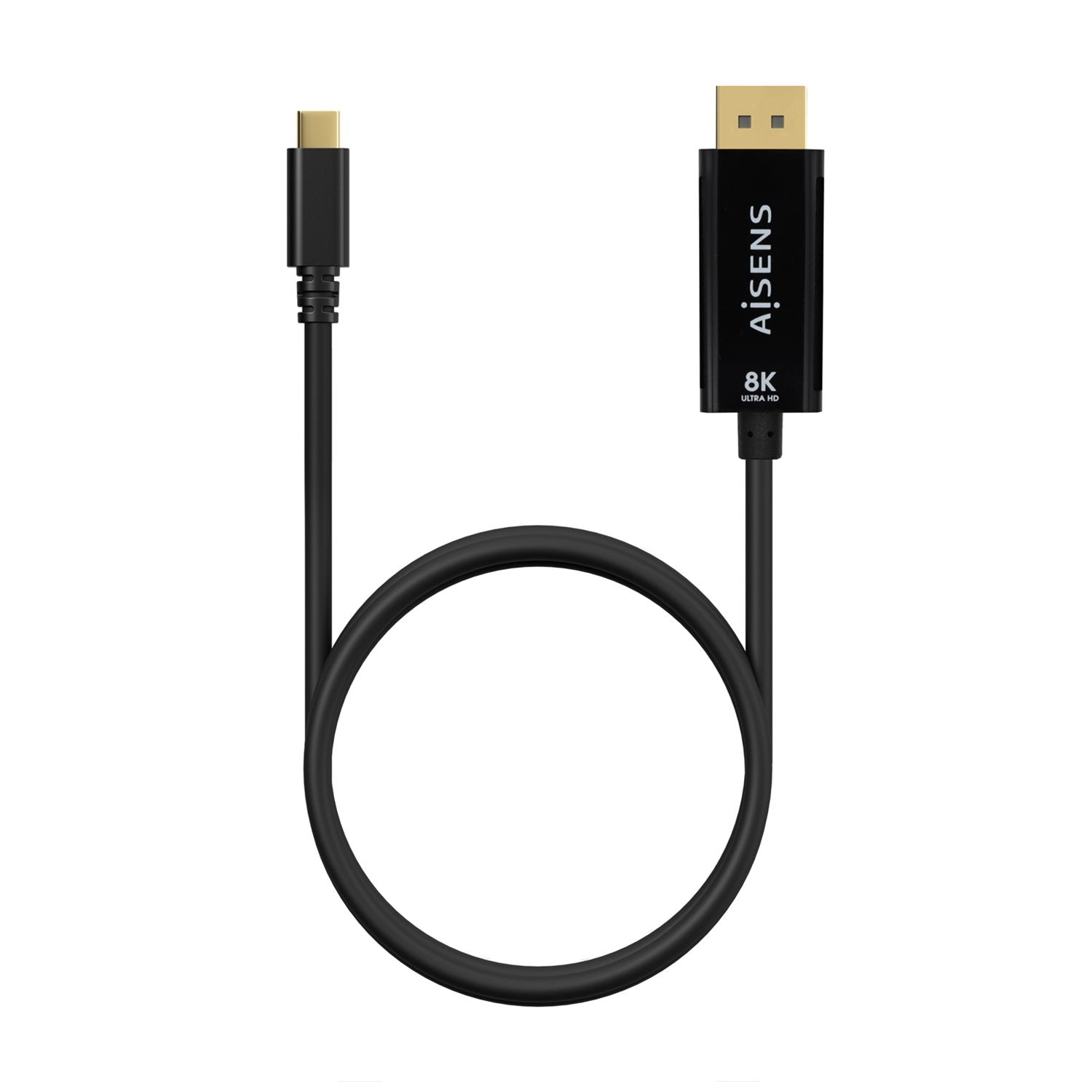 Aisens Cable Usb-C A Displayport 8k@60hz - Usb-C/M-Dp/M - 0.80m - Negro