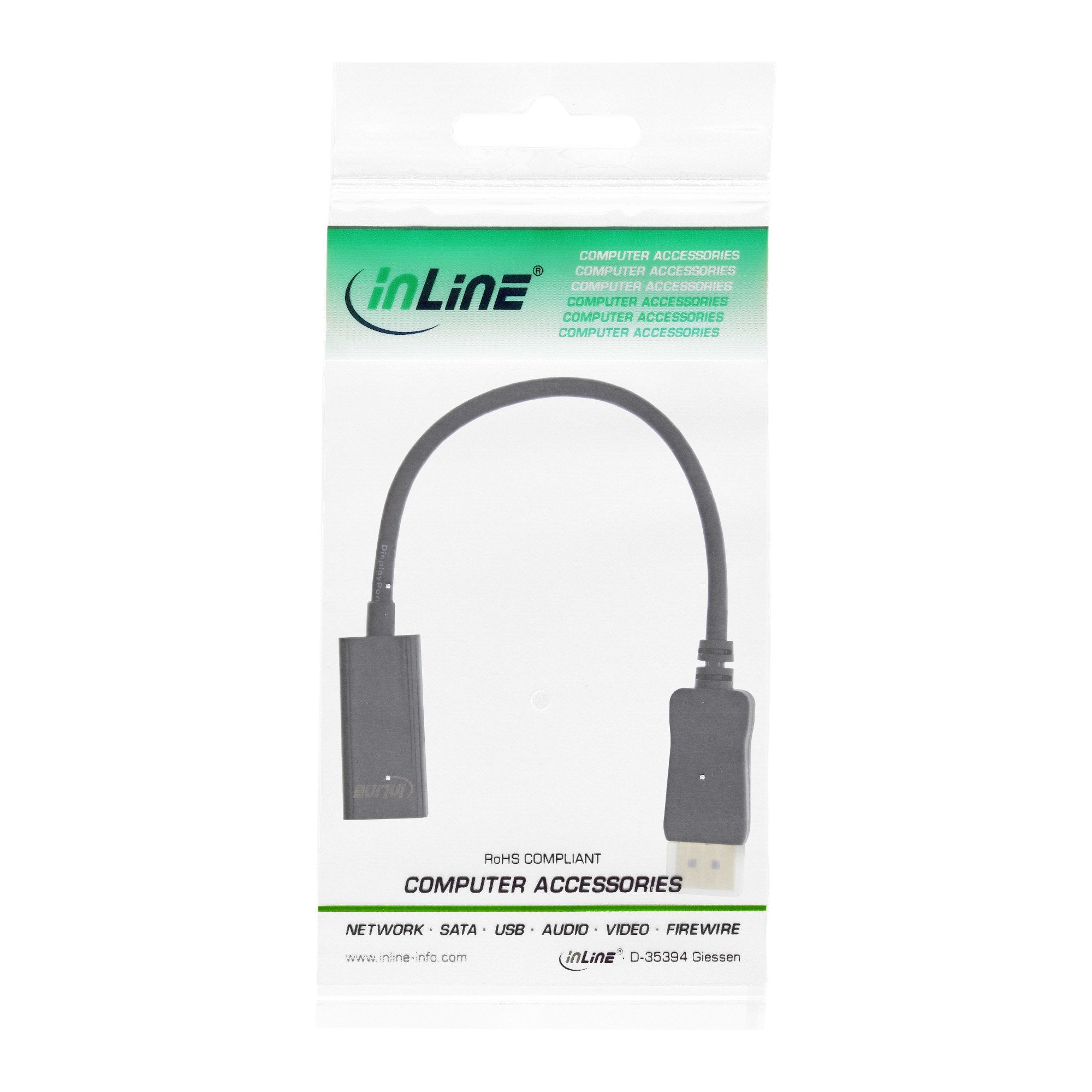 Inline® Displayport A Hdmi Adaptor With Audio, Displayport M / Hdmi F, 4k/60hz