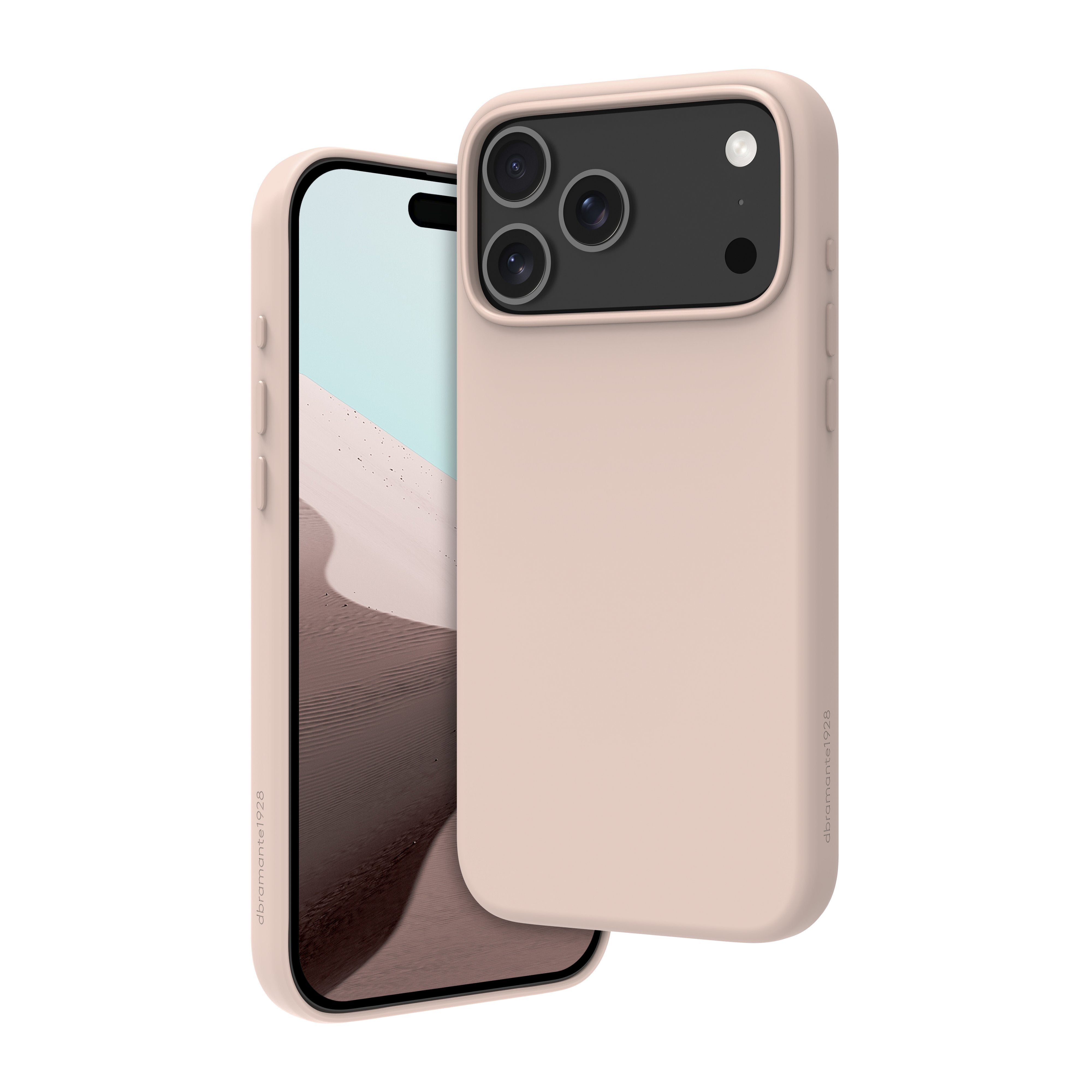 Dbramante1928 Roskilde Icon Carcasa Trasera Para Teléfono Móvil Compatibilidad Con Magsafe Plástico Reciclado Arena Rosa