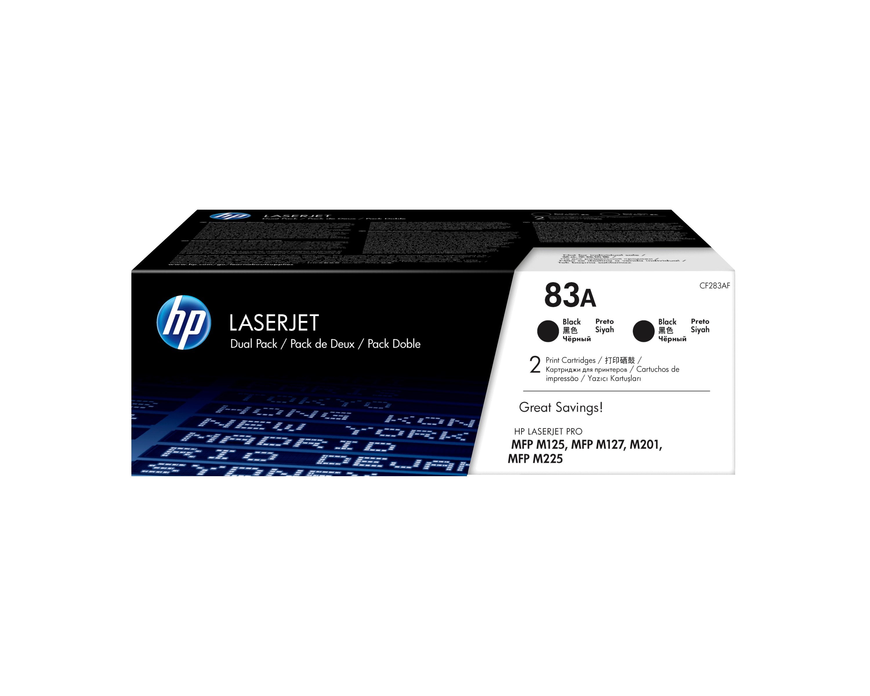 EAN 0888793635179 - HP 83A 2-pack Black Original LaserJet Toner Cartridges cartucho de tóner 2 pieza(s) imagen 1