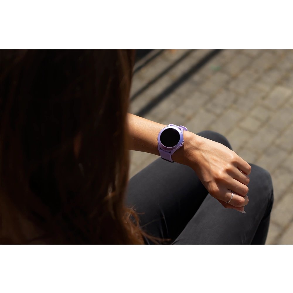 Smartwatch Forever Colorum Cw-300 Notificaciones Frecuencia Cardíaca Purpura