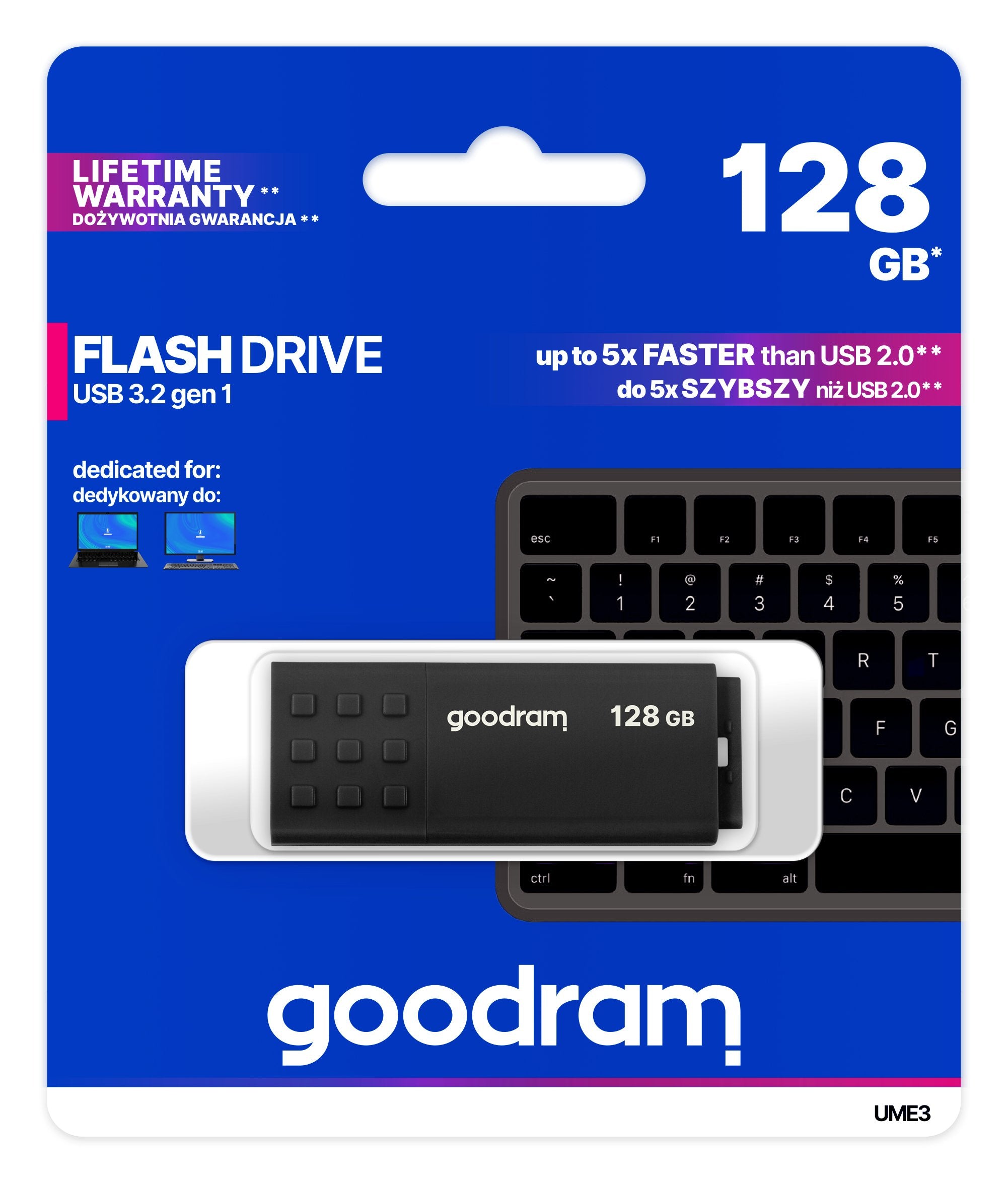 EAN 5908267935798 - Goodram UME3 unidad flash USB 128 GB USB tipo A 3.2 Gen 1 (3.1 Gen 1) Negro imagen 5