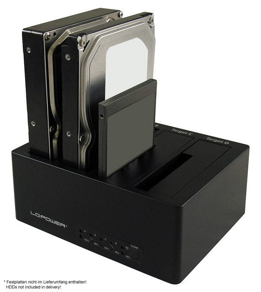 EAN 4260070126635 - LC-Power LC-DOCK-U3-4B base de conexión para disco duro USB 3.2 Gen 1 (3.1 Gen 1) Type-A Negro imagen 3