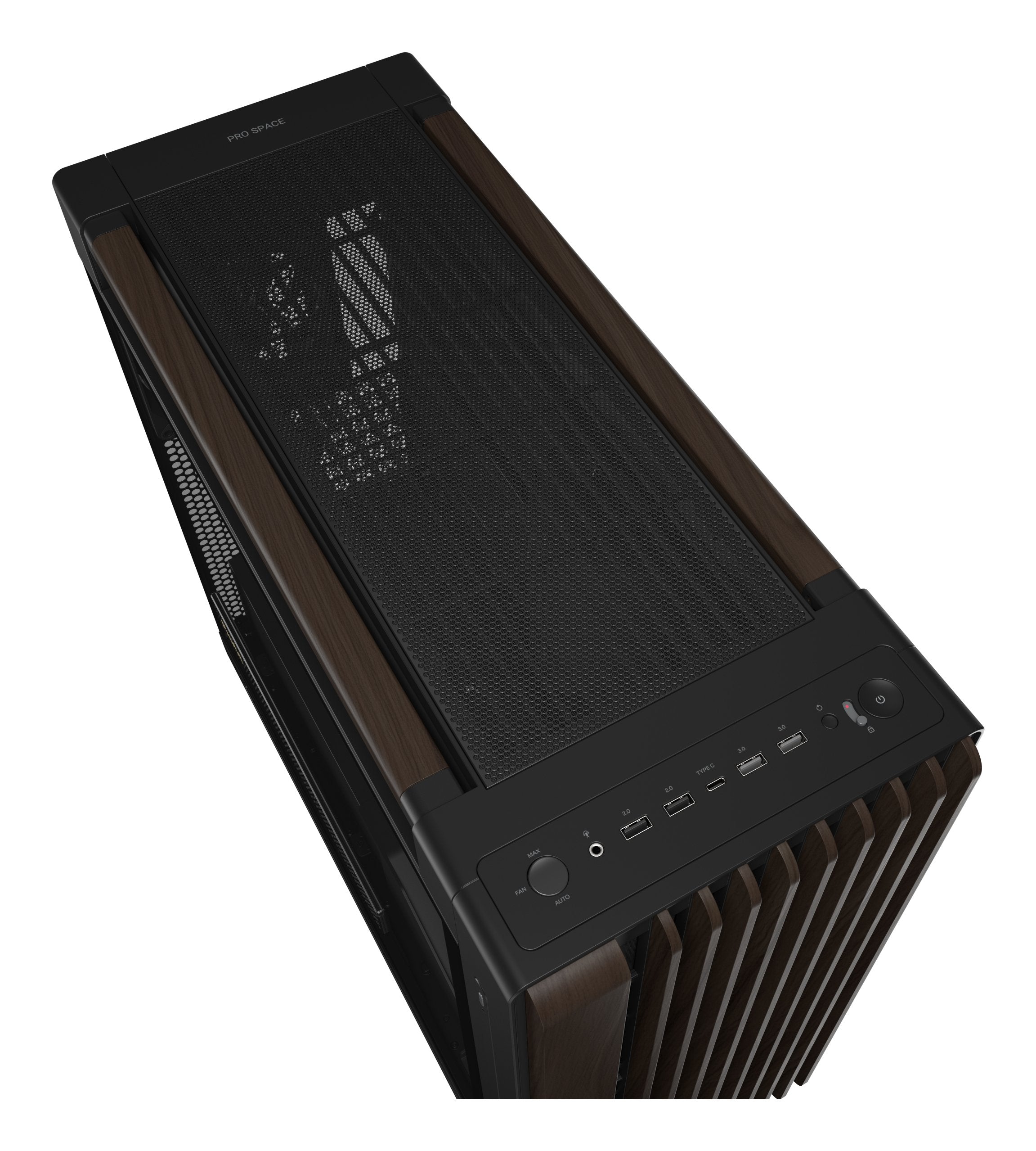 Caja Pc Asus Geh Proart Pa602 Walnut Wood Tg Pwm Modern Negro