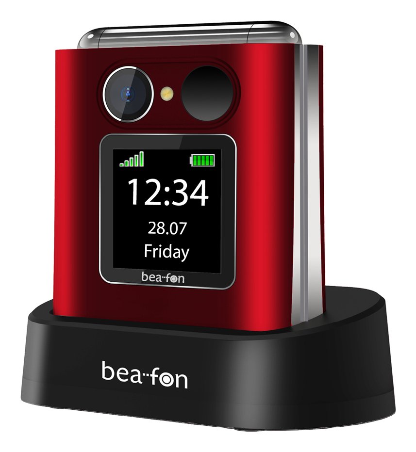 EAN 9120124822409 - Beafon Fold 10 LTE 5,59 cm (2.2") 95 g Negro, Rojo Teléfono para personas mayores imagen 3