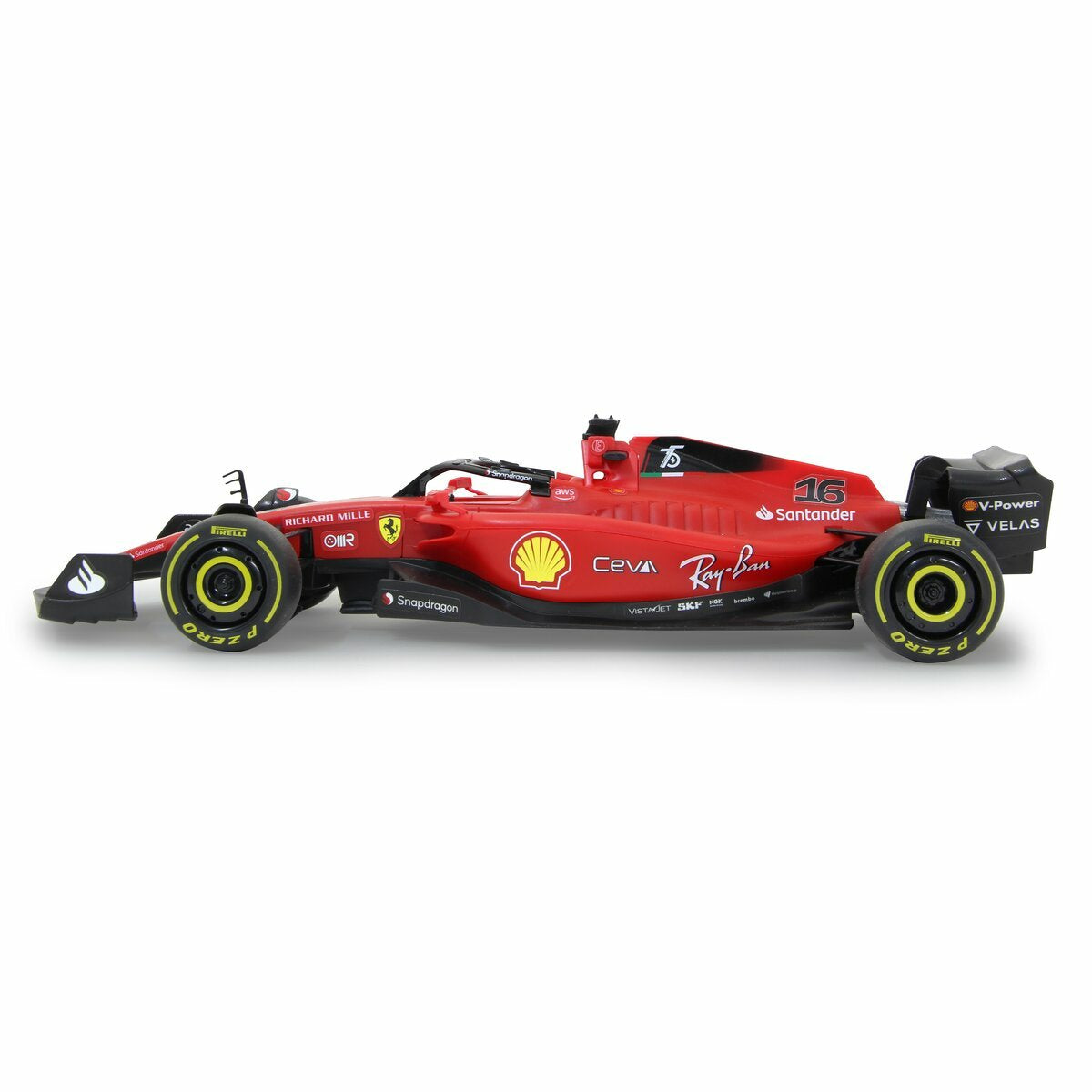 Jamara Mclaren Ferrari F1-75 1:18 2,4ghz Rojo
