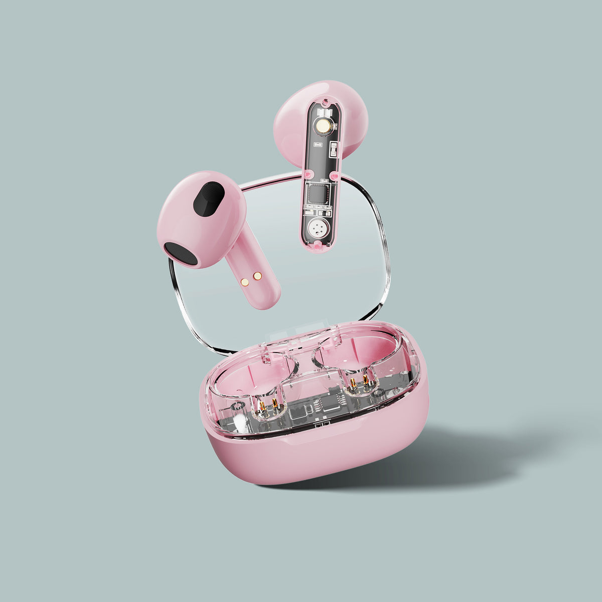 Streetz Bt Tws In-Ear KopfhRer Transparent Pink