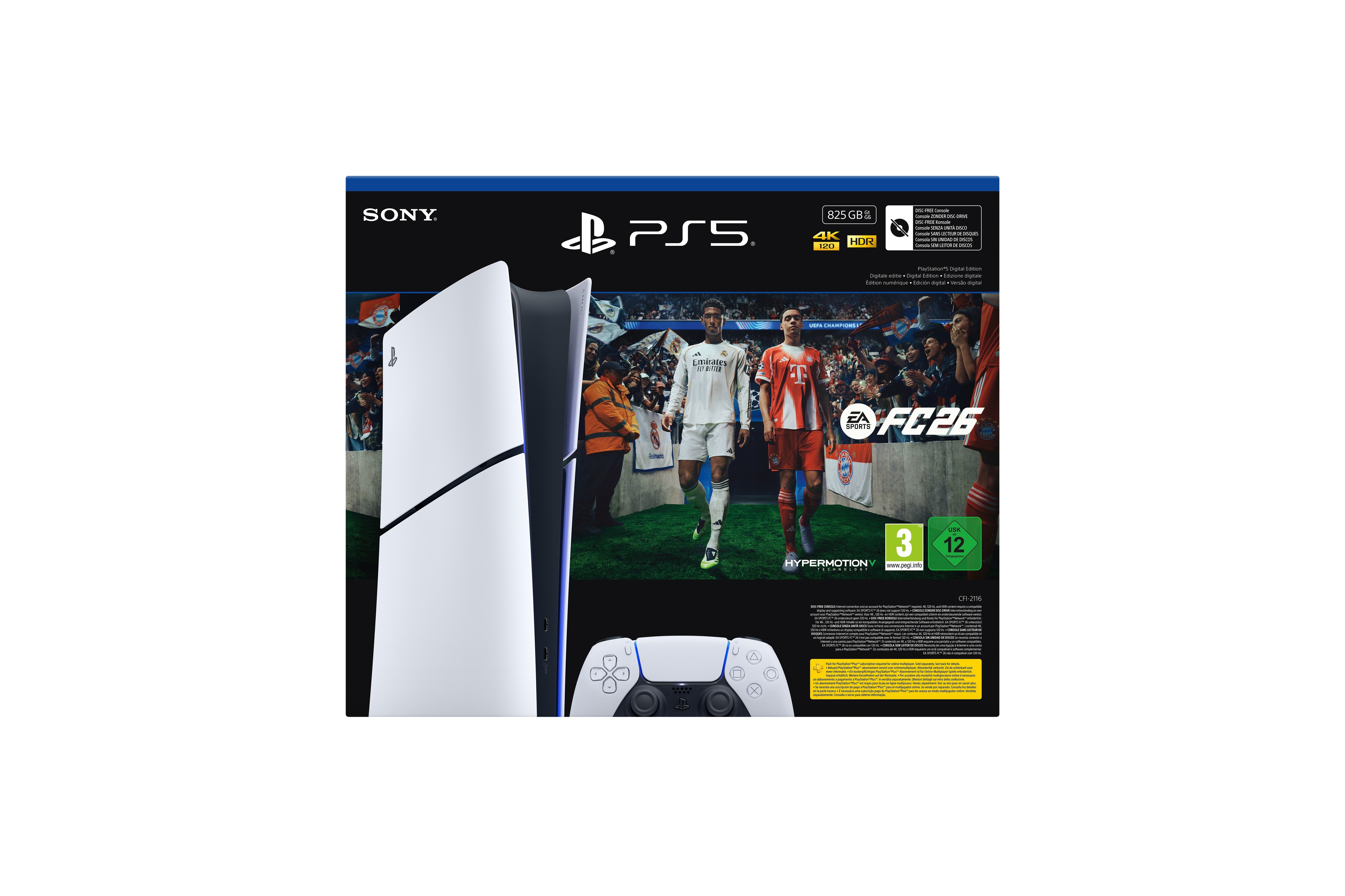 Sony Ps5 Konsole Slim Digital E-Chassis + Ea Fc26