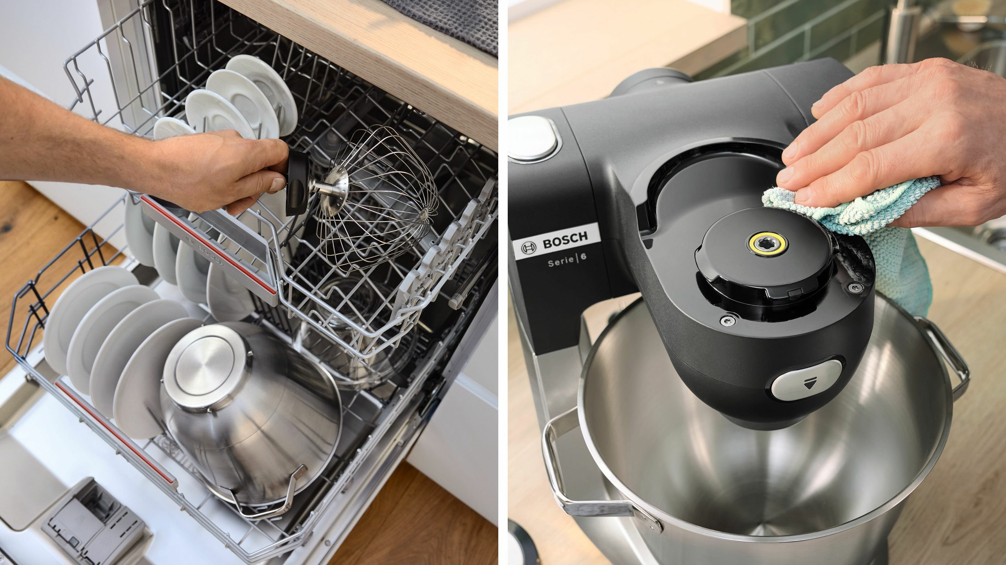 EAN 4242005424719 - Bosch Serie 6 MUMS6ZS34 robot de cocina 1600 W 5,5 L Negro, Acero inoxidable imagen 3