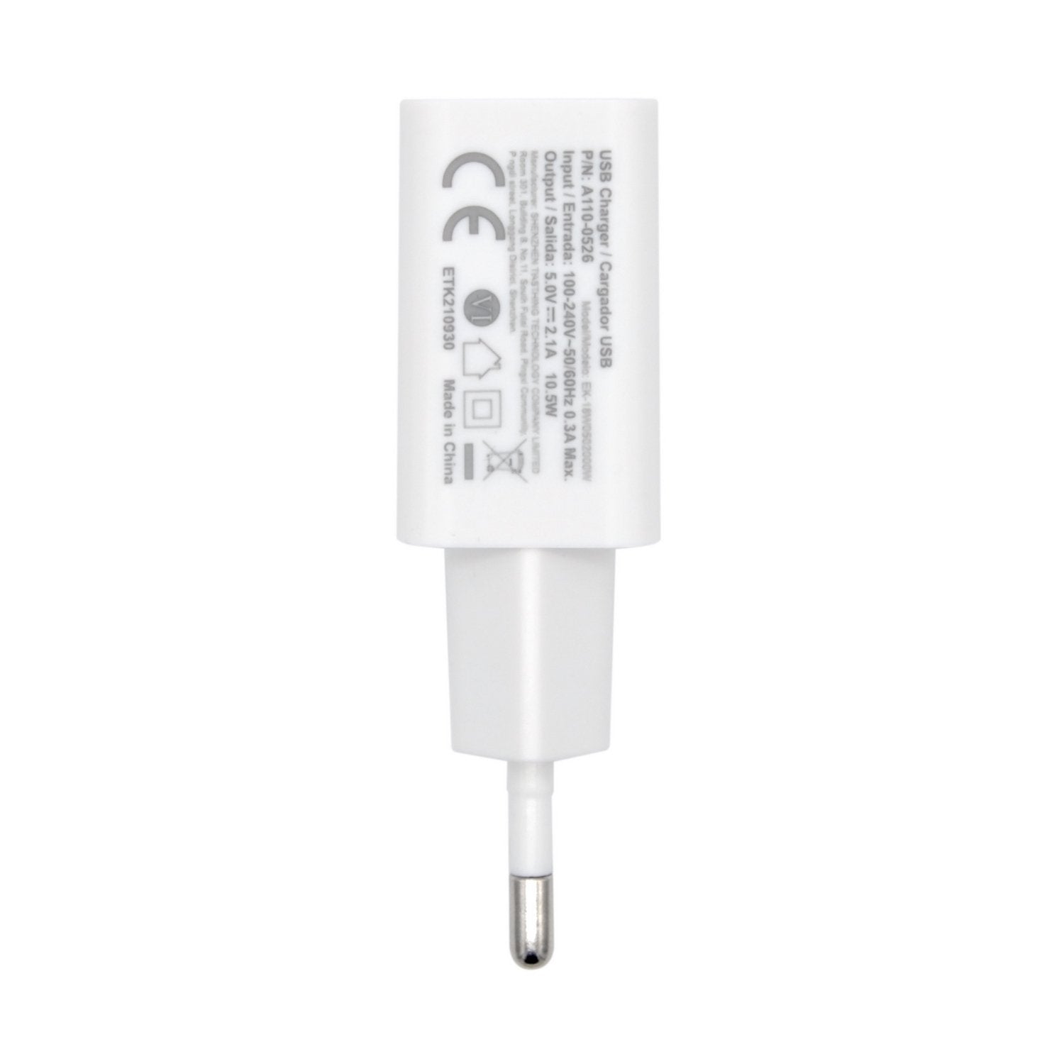 Aisens Cargador Usb 10w Alta Eficiencia - 5v/2a - Blanco