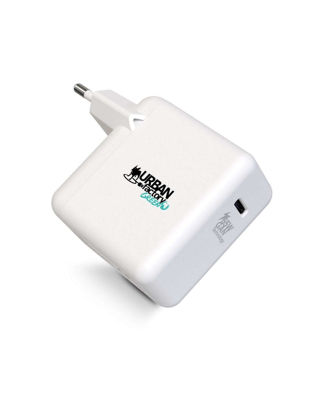 Urban Factory Cyclee Cargador Usb-C 65w Y Cable Char 2 Metros - Ecodesign Plastic