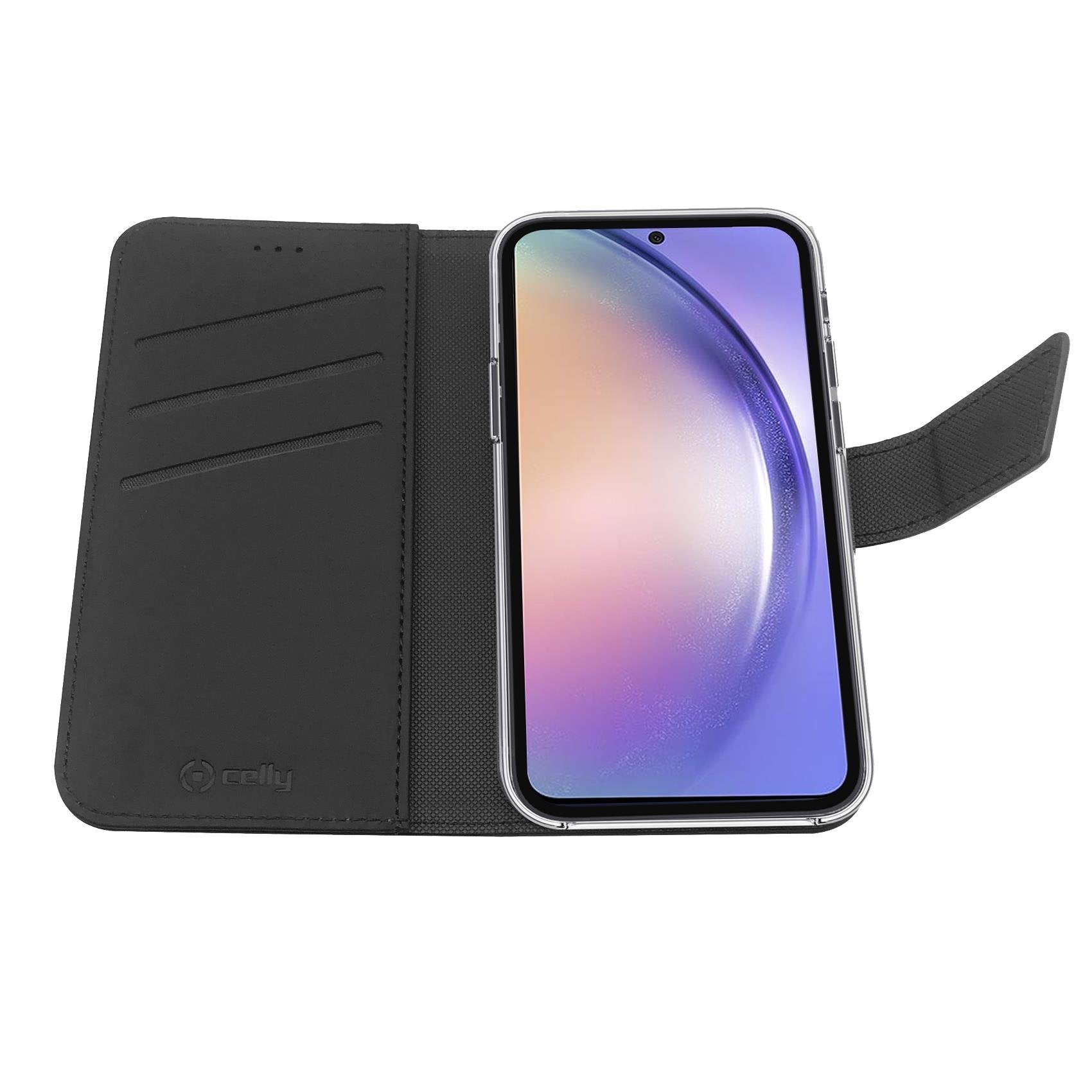 Celly Case Samsung A54 5g Wallet Black Wally1037