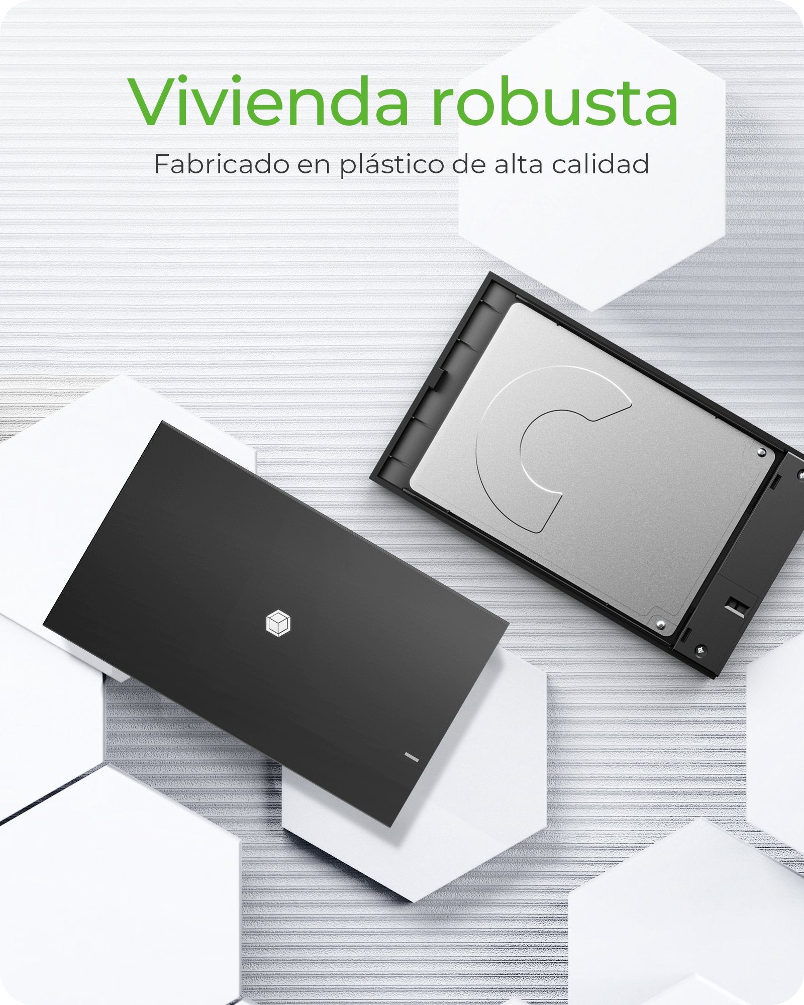 EAN 4250078172932 - ICY BOX IB-200T-C3 Caja externa para unidad de estado sólido (SSD) Negro 2.5" imagen 7