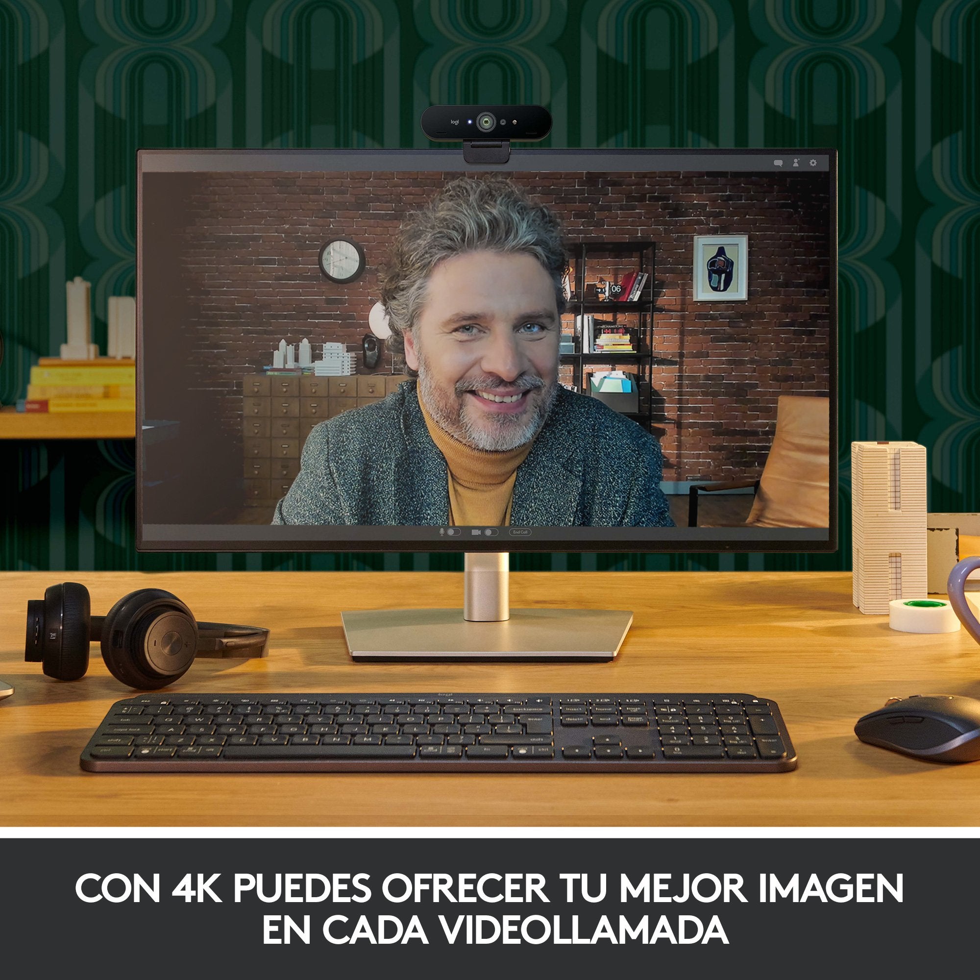 Webcam Logitech Brío Stream Enfoque Automático 4k