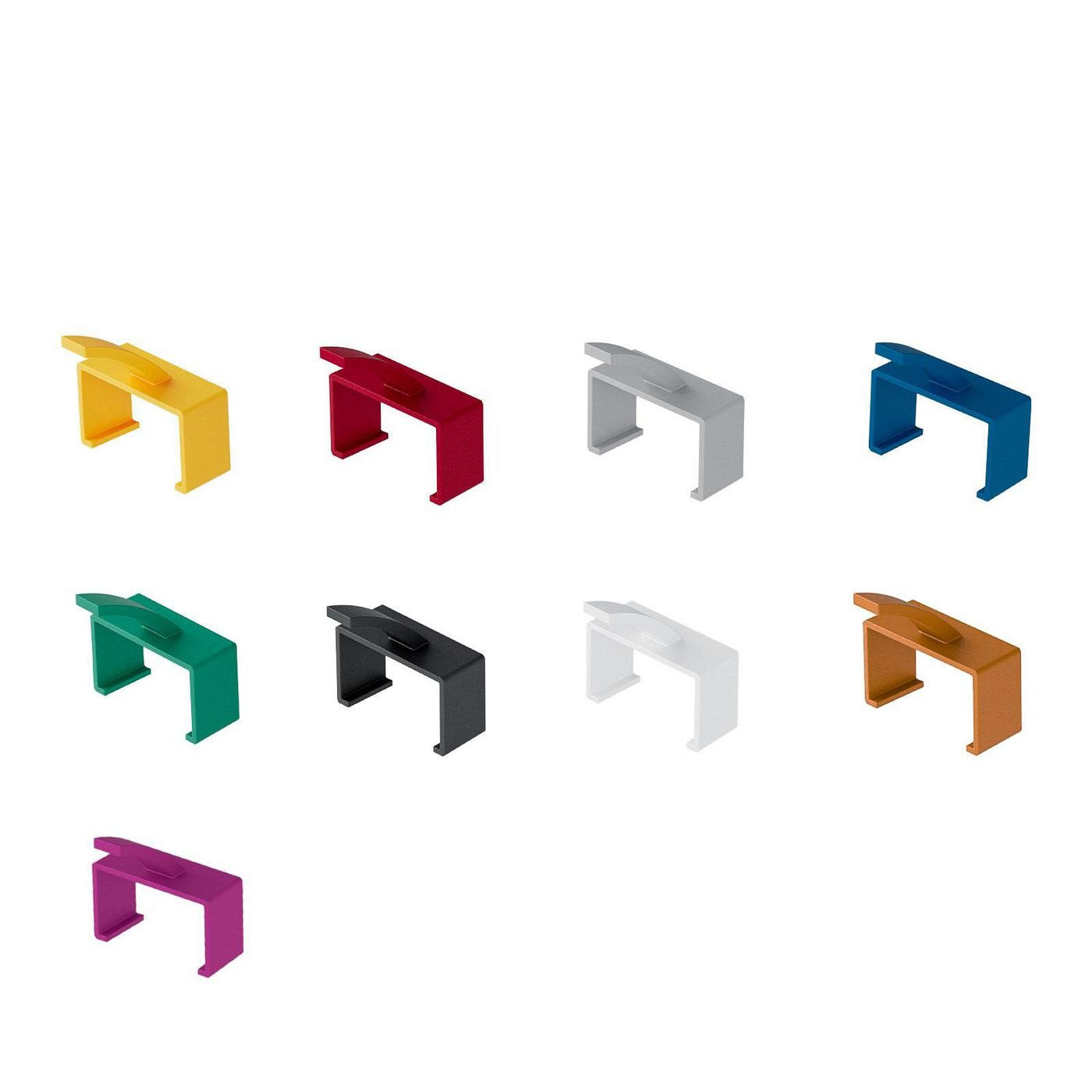 Clips For Slim & Bendable Series 20 Pcs White