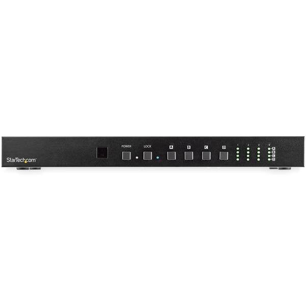 Startech.Com Switch Multiplicador De Vídeo Hdmi Matriz De 4x4 Con Audio Y Control Por Ethernet - Vídeo De 4k A 60hz - Divisor Hdmi 2.0 De Montaje En Rack Con Mando A Distancia