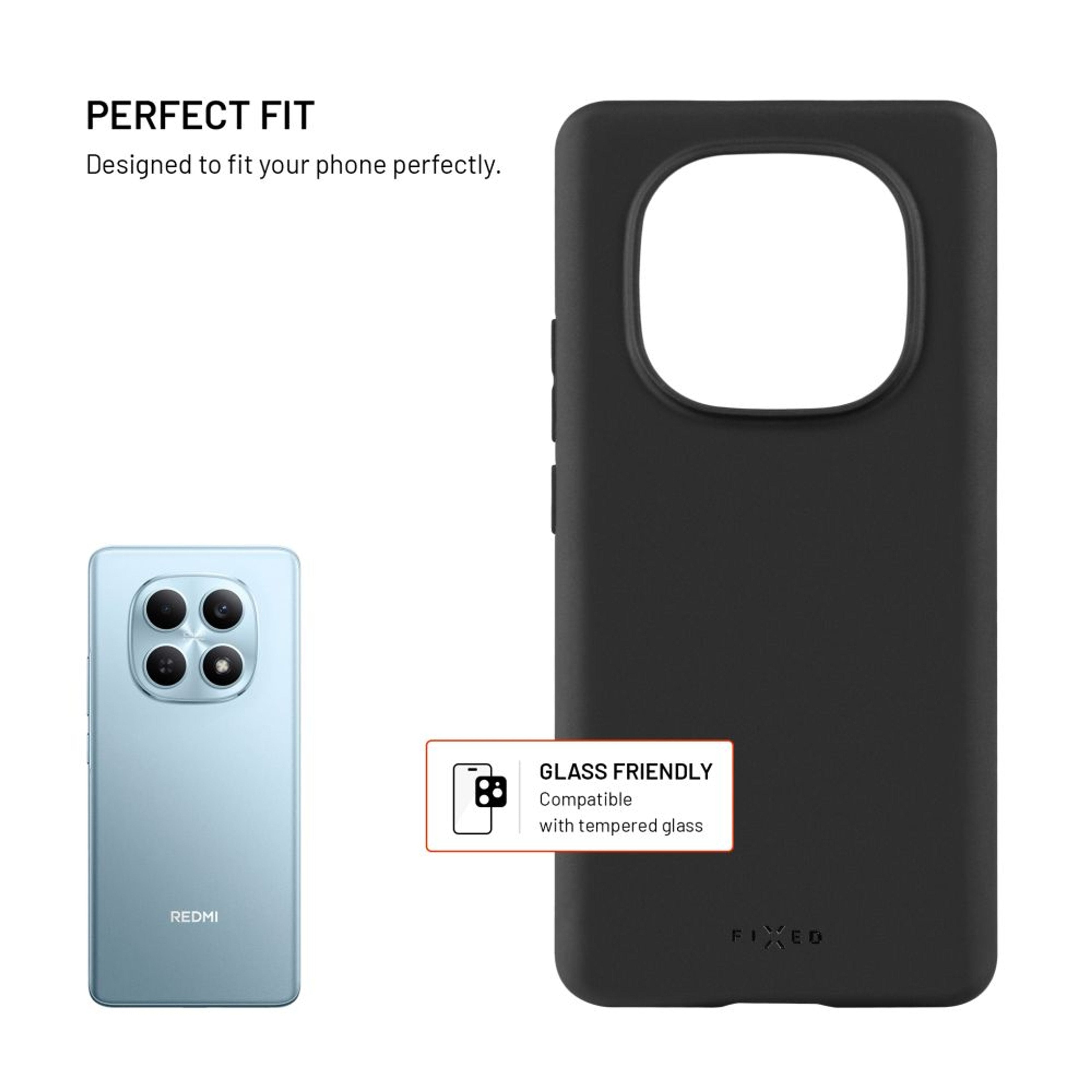 Fixed Story Back Cover For Xiaomi Redmi Note 15 4g 5g Poco M8 5g, Black