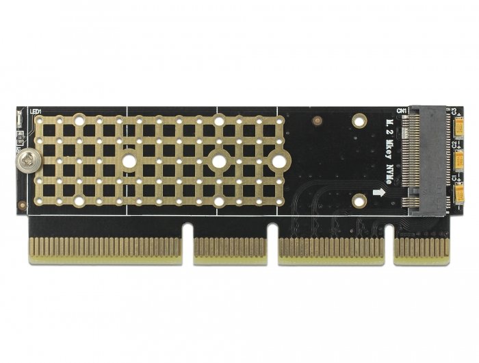 Delock Tarjeta Pci Express X16 (X4 / X8) A 1 X Nvme M.2 Key M Para Servidor