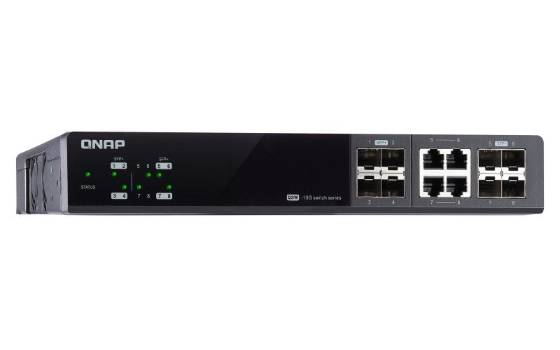 Qnap Qsw-M804-4c Managed Switch 8 Port Of 10gbe Port Speed 4 Port Sfp+ 4 Port Sfp+/ Nbase-T