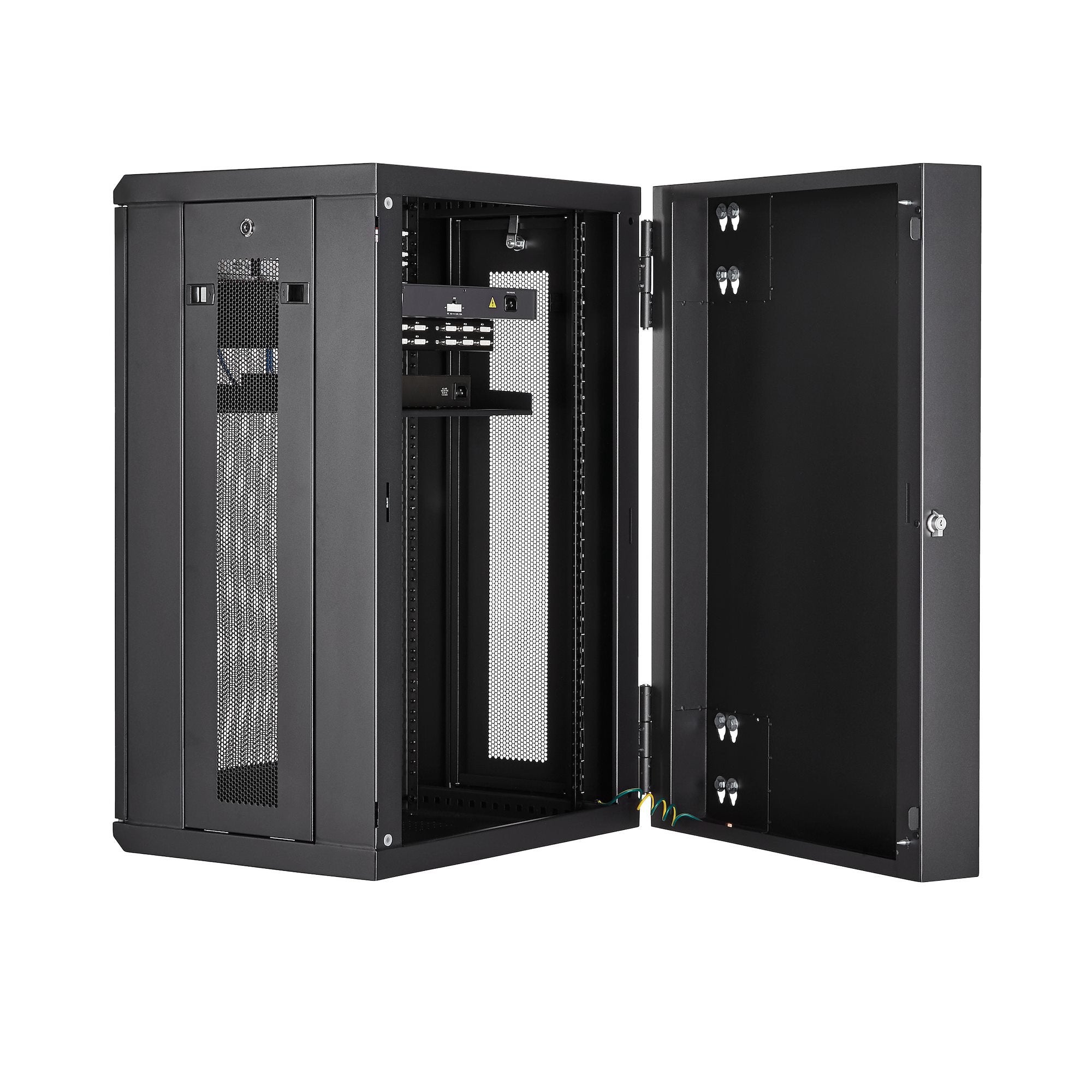 EAN 65030870061 - StarTech.com RK1820WALHM armario rack Bastidor de pared Negro imagen 5