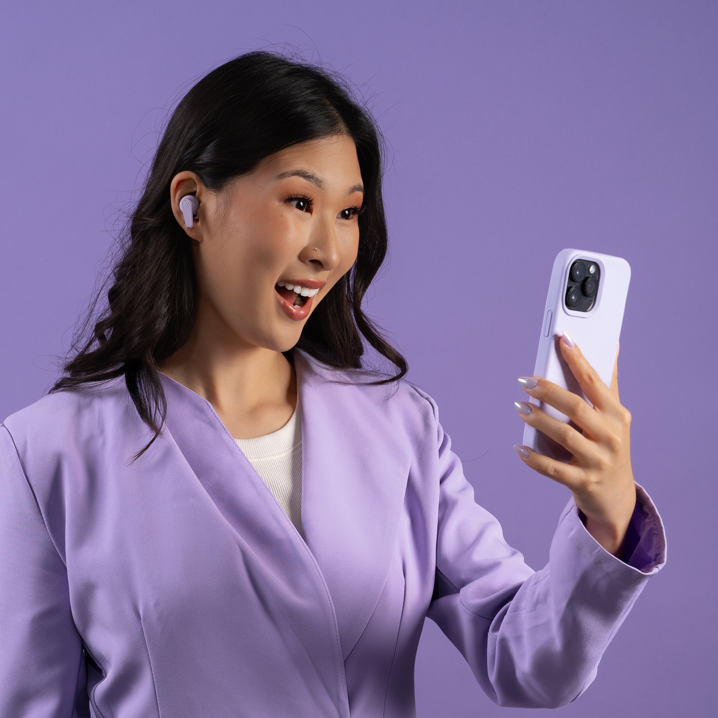 Jlab Go Pop Anc Tws Headphones Lilac