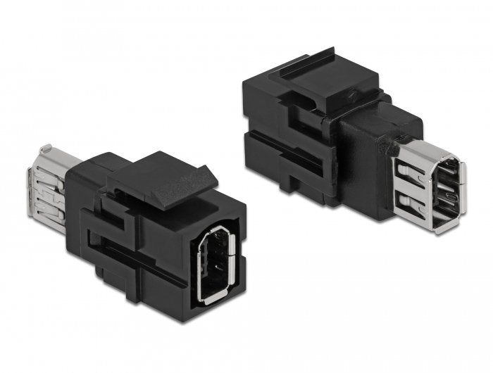 Keystone Modul Firewire 6 Pin Buchse Zu Firewire 6 Pin Buchse Schwarz
