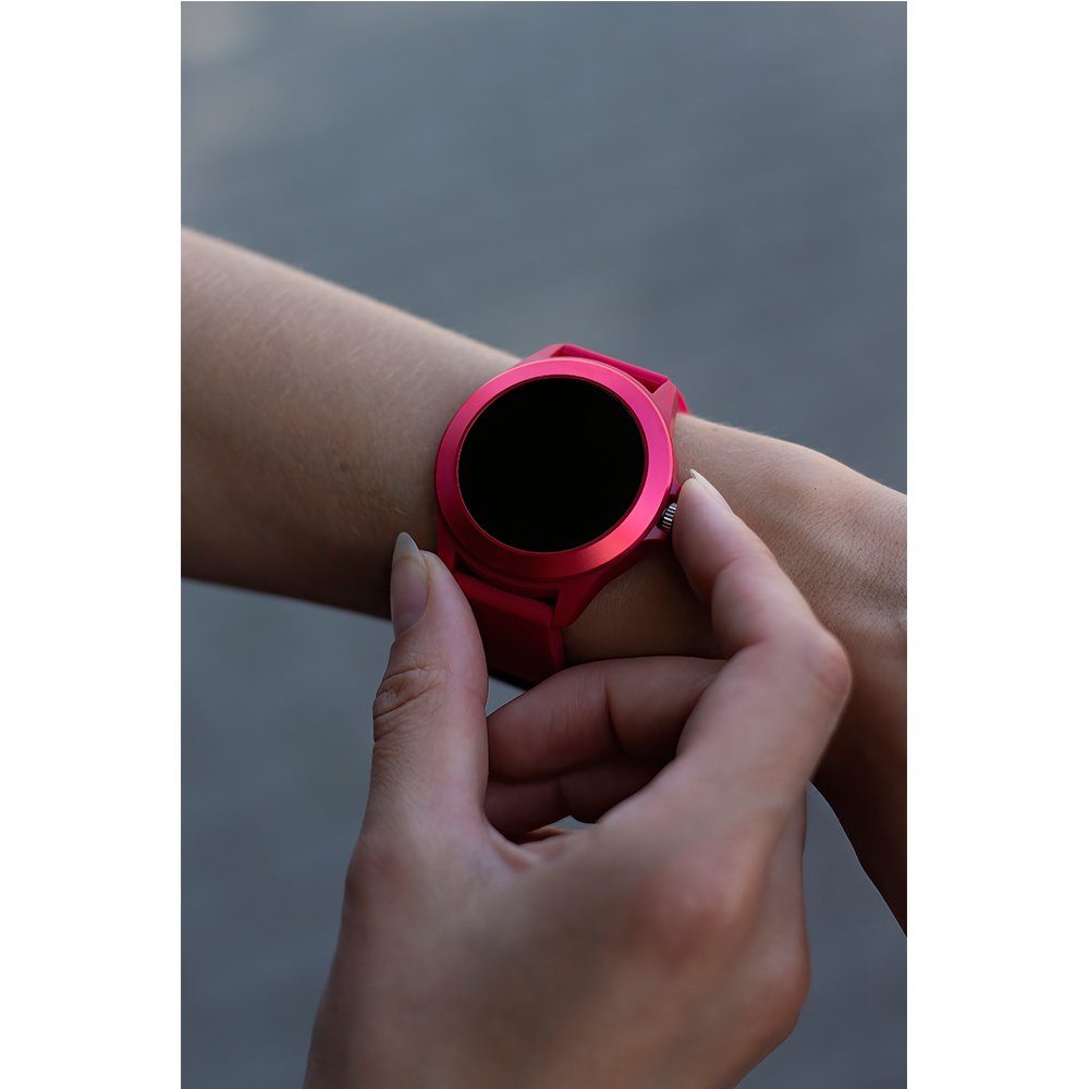 Smartwatch Forever Colorum Cw-300 Notificaciones Frecuencia Cardíaca Magenta