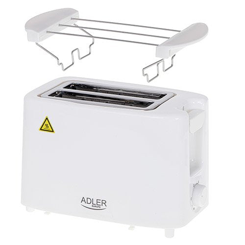 Tostadora Adler Ad 3223 2 Rebanadas, Blanco