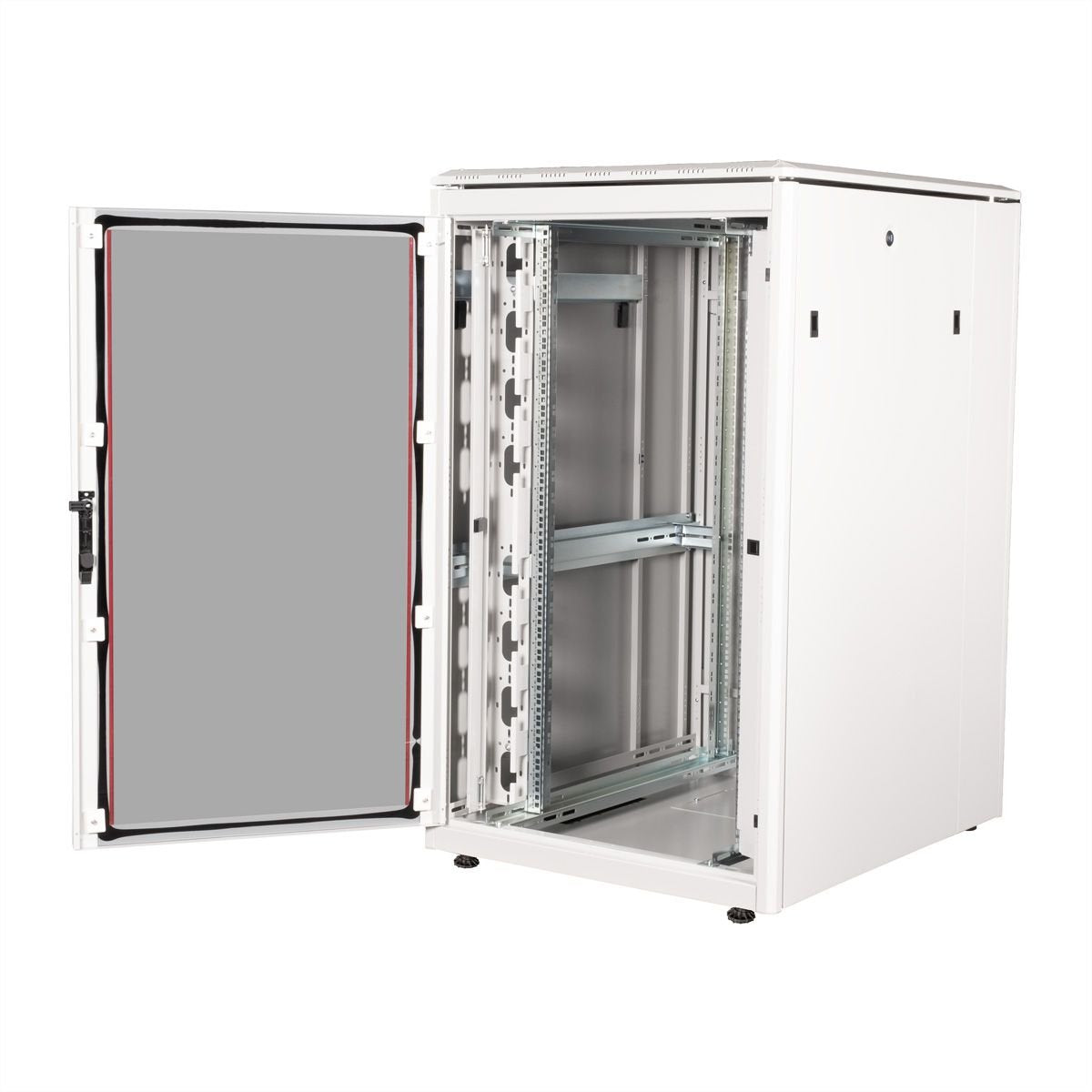 Roline 19-Zoll Netzwerkschrank Pro 26 He, 800x1000 Bxt Glastr Grau
