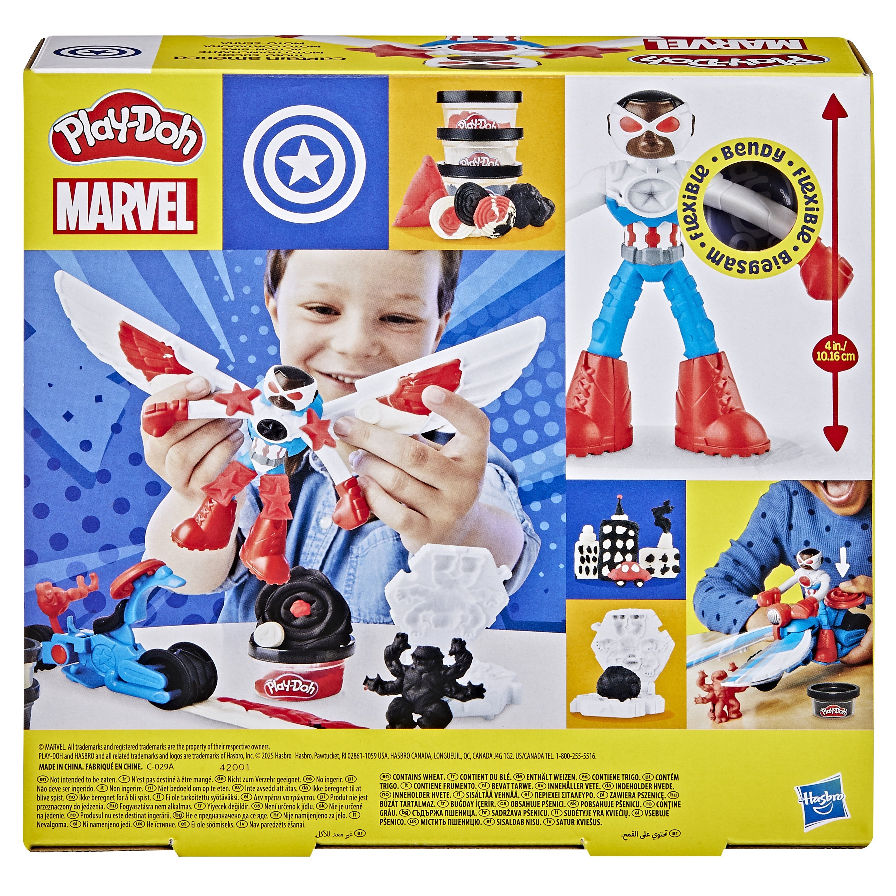Moto Cortadora Del Capitan America Marvel Play-Doh