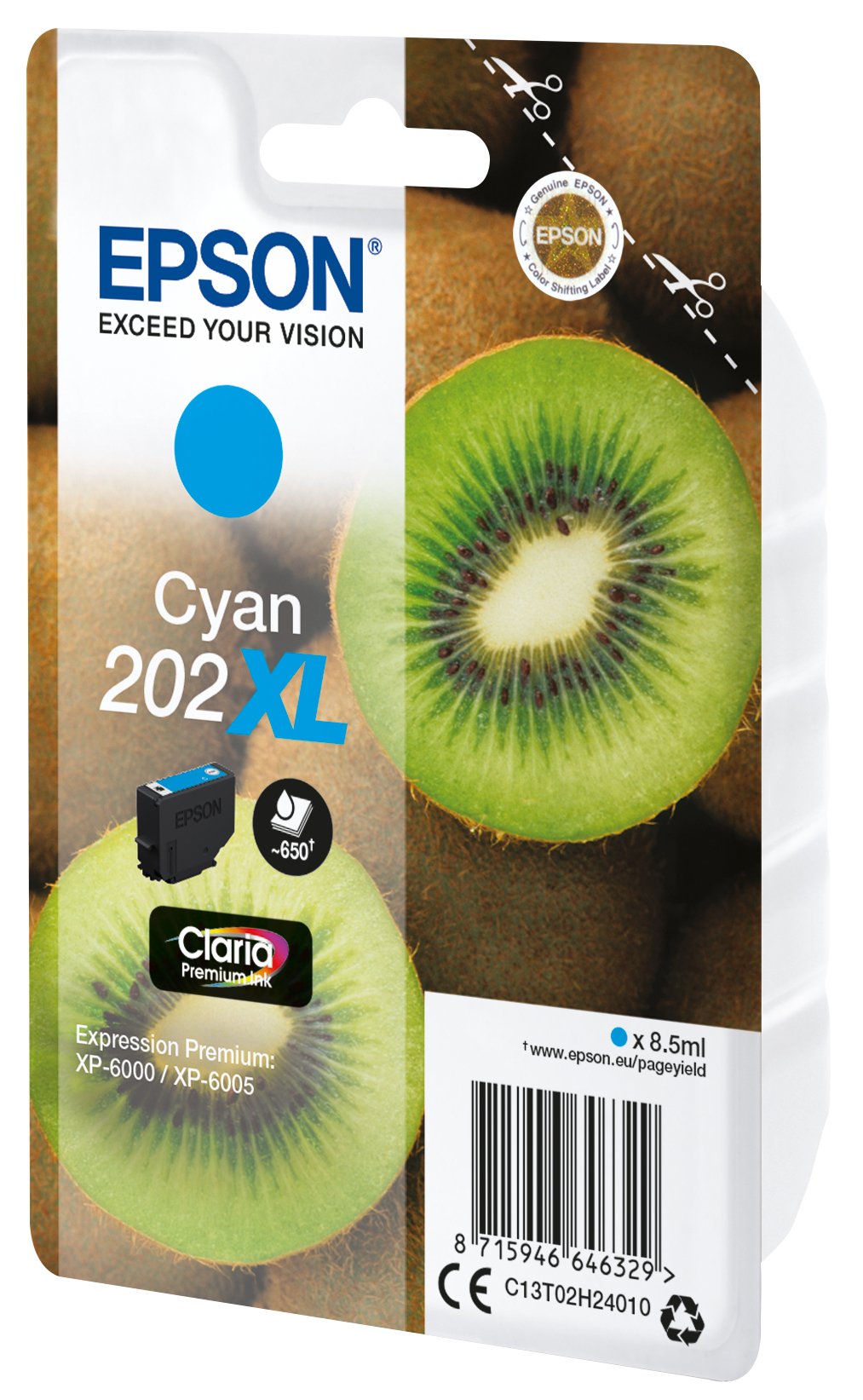 Epson Singelpack Cyan 202xl Premium Ink Epson Workforce Sx