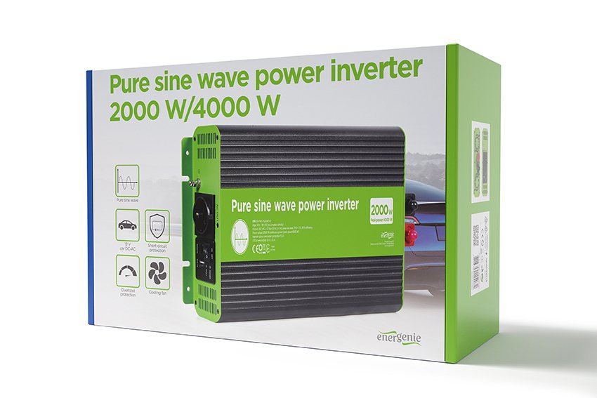 EAN 8716309124072 - EnerGenie EG-PWC-PS2000-01 adaptador e inversor de corriente Auto 2000 W Negro, Verde imagen 8