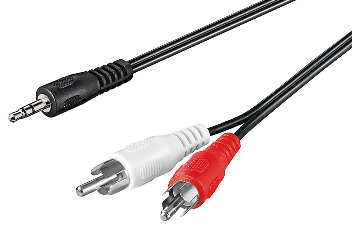 EAN 4040849501951 - Goobay 50195 cable de audio 5 m 3,5mm 2 x RCA Negro imagen 1