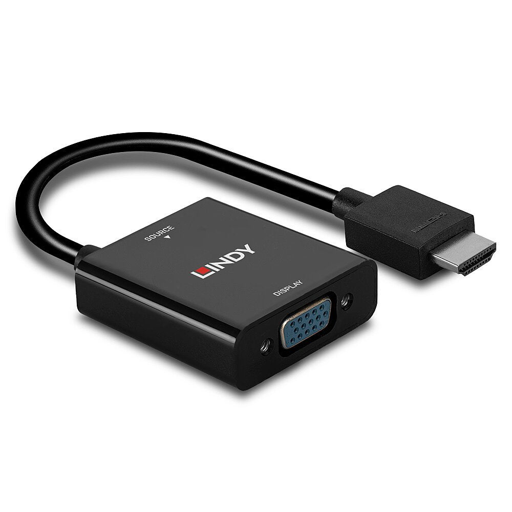 Lindy 38291 Adaptador Hdmi Tipo A (Estándar) Vga (D-Sub) Negro