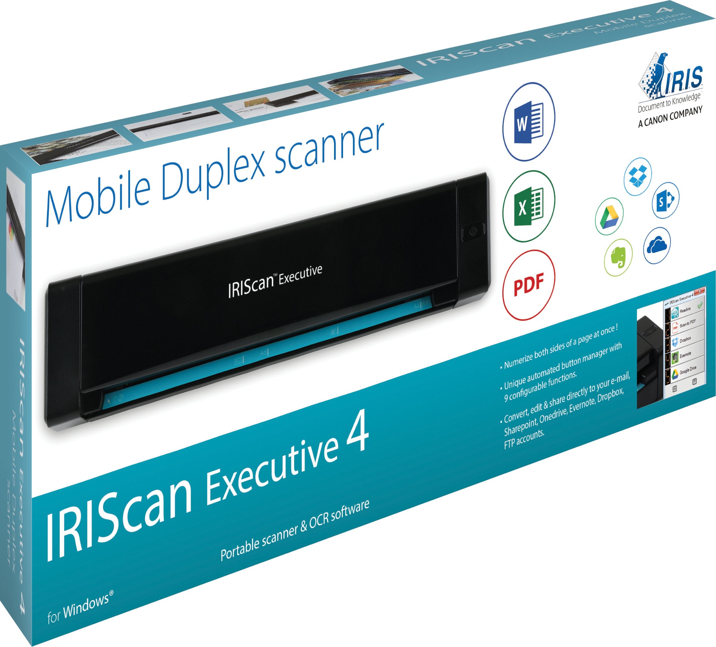 EAN 5420079900097 - I.R.I.S. IRIScan Executive 4 Escáner alimentado con hojas 600 x 600 DPI A4 Negro imagen 8