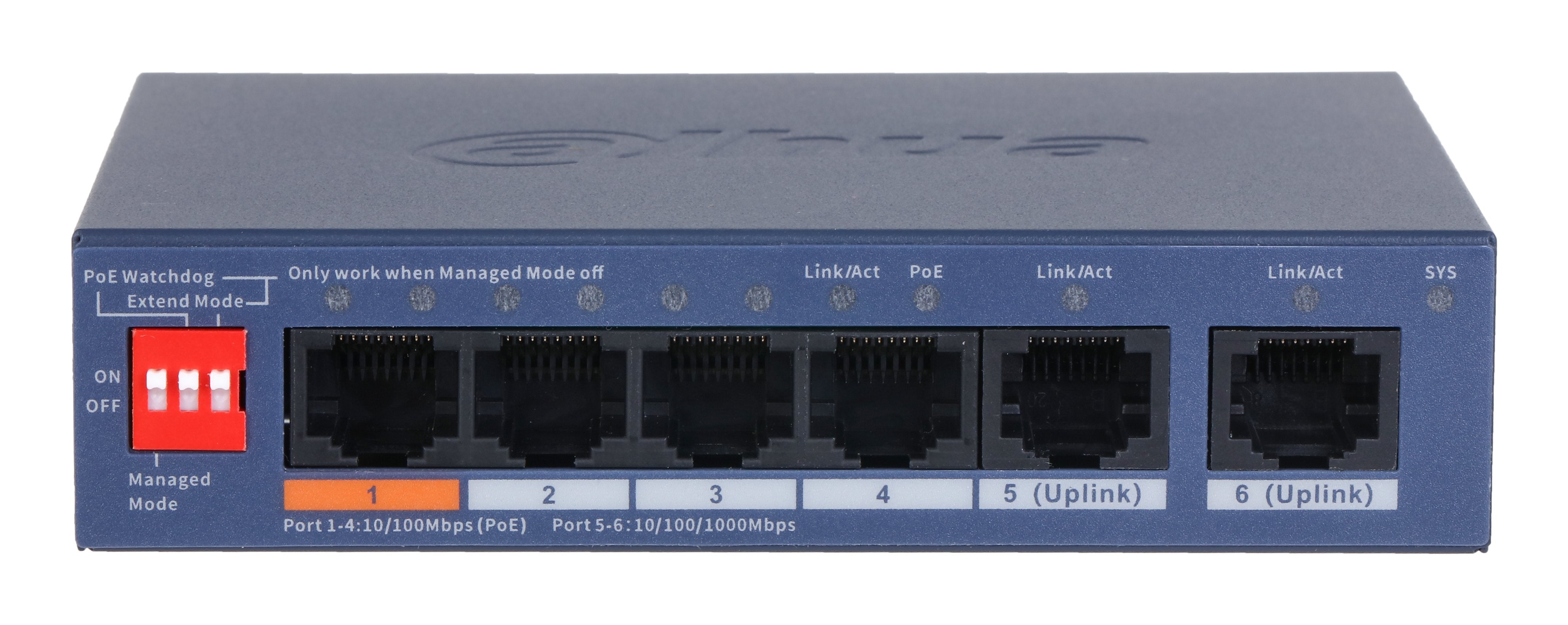 EAN 6939554921773 - Dahua Technology CS4006-4ET2GT-60 switch Gestionado L2 Gigabit Ethernet (10/100/1000) Energía sobre Ether imagen 2
